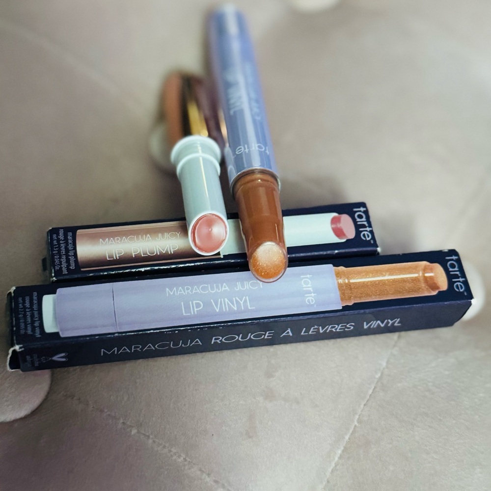 Tarte Maracuja Lip Vinyl/Plump Duo - Primrose & Shimmering Coconut